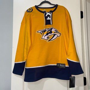 Nashville Predators Lace Up Crewneck Sweater